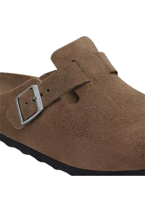 Boston plantare morbido Pelle scamosciata  Dark Tea Tonal BIRKENSTOCK | Scarpe | 1030861DARK TEA